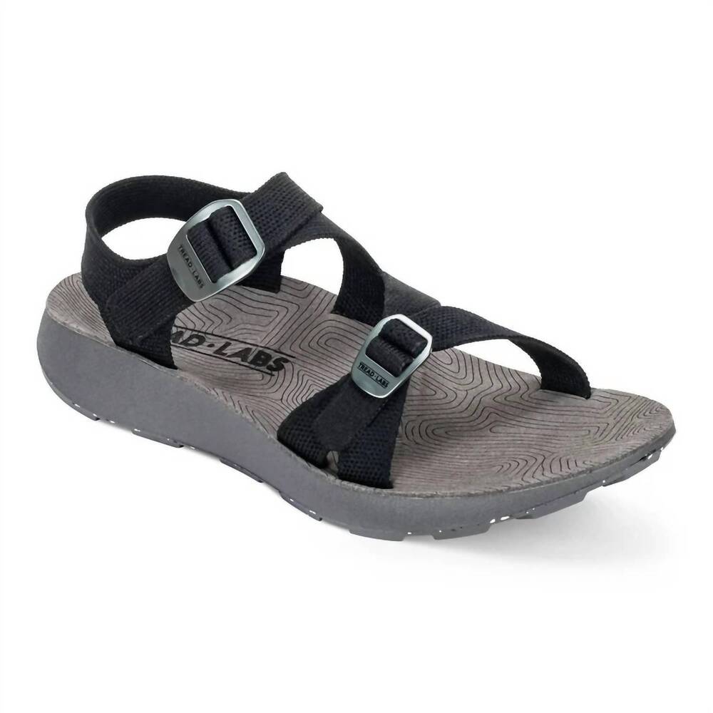 NEW TREAD LABS women's redway sandal in black